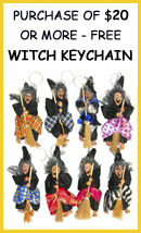 SeasonsTrading.com Free Gift - Assorted Witch Keychain